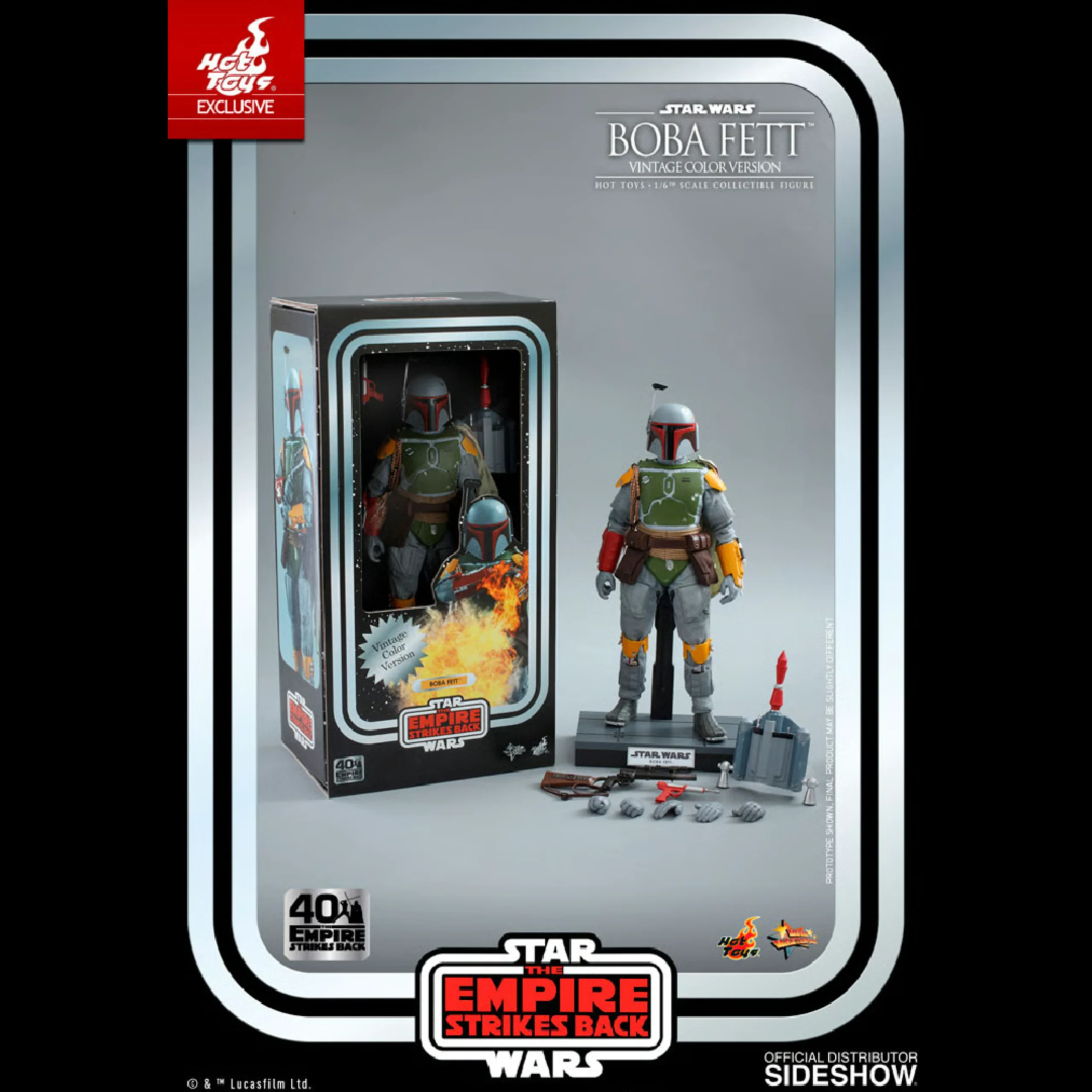 Boba Fett Edición Vintage Kenner 40° Aniversario Sexta Escala | Hot Toys - Image 3