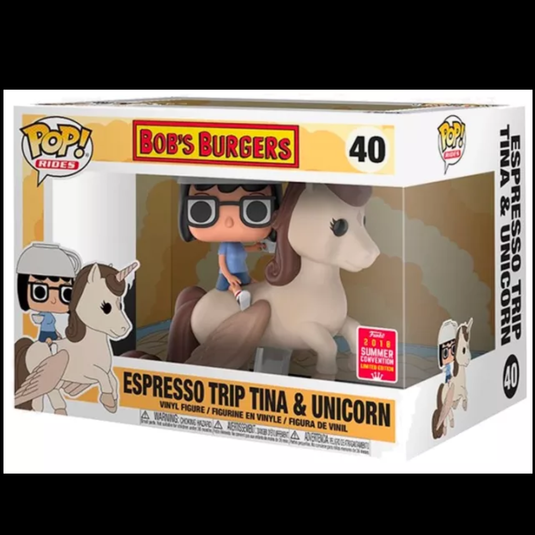 Bobs Burgers Espresso Trip Tina & Unicorn Exclusivo | Funko Pop | UVSTOREGT