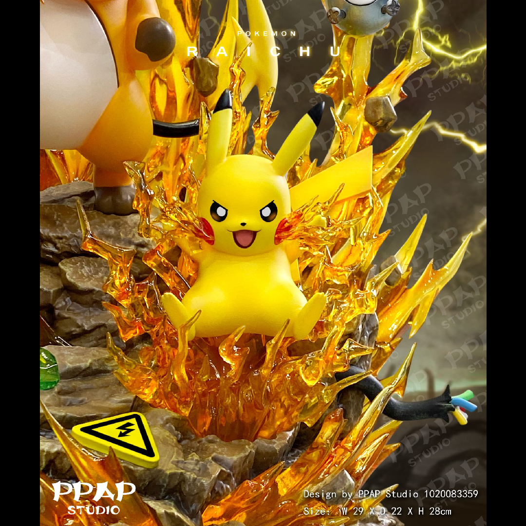 Pikachu Evolution Series Estatua de Resina | PPAP | UVSTOREGT