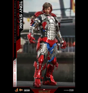 Tony Stark Mark V Suit Up Figura Deluxe Sexta Escala | Hot Toys | UVSTOREGT