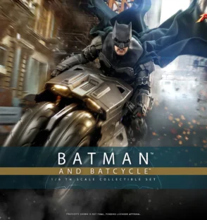 Batman & Batcycle (The Flash) Figura Sexta Escala | Hot Toys | UVSTOREGT
