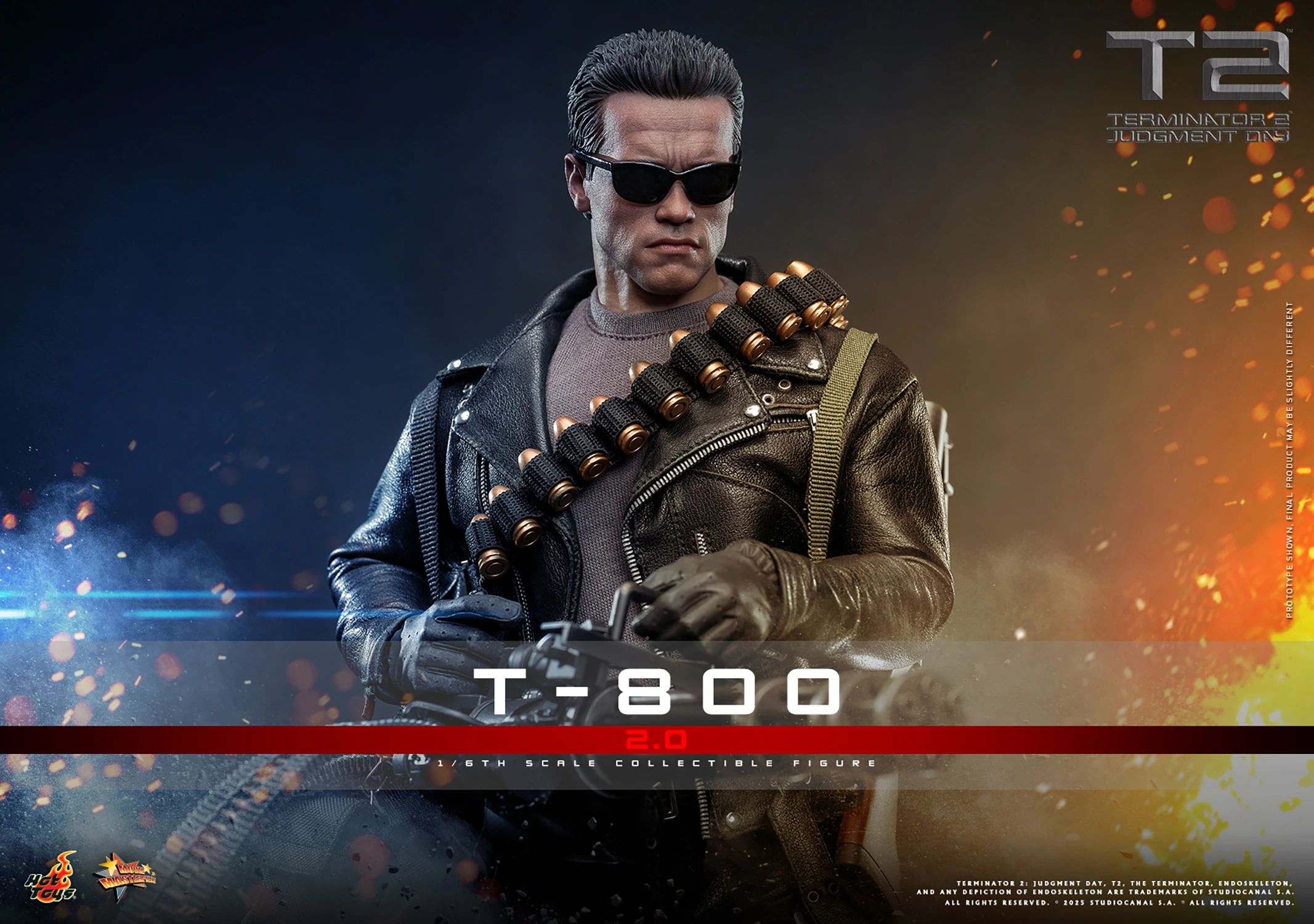 T-800 (2.0) Terminator Judgment Day Figura Sexta Escala 1/6 | Hot Toys (PRE ORDEN) | UVSTOREGT