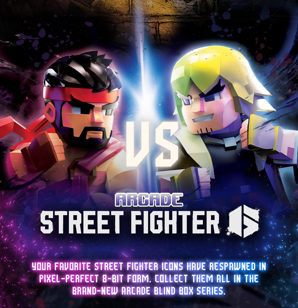 Arcade: Capcom Street Fighter | Mighty Jaxx (Blind Box Set) (PRE ORDEN) | UVSTOREGT