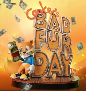 Conker's Bad Fur Day Game Cover (Exclusive Edition) | First 4 Figures (1/4 Scale Statue) (PRE ORDEN) | UVSTOREGT